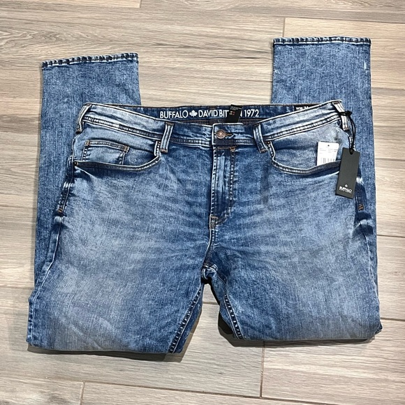 Buffalo David Bitton Max-x Men’s Jeans Skinny Stretch W38 L32 Preppy $109 NWT - Picture 2 of 8